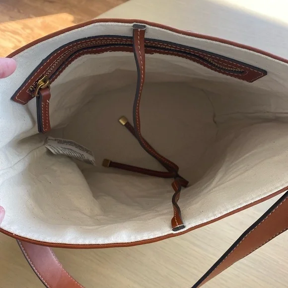 Mango Brown and Cream Women's Bag - Picture 6 of 13